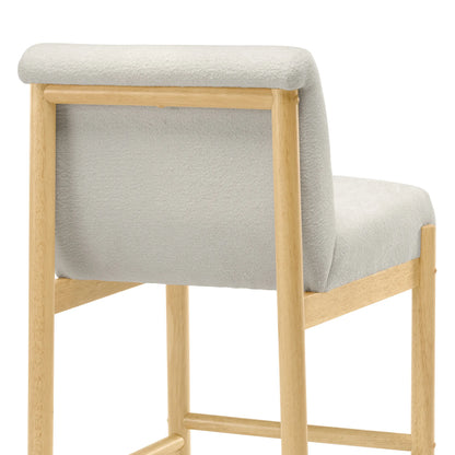 Elijah Wood Base Counter Stool (Set of 2)