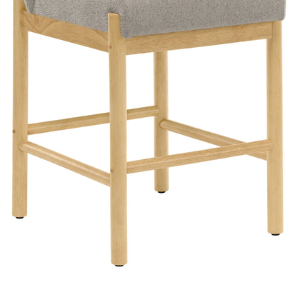 Elijah Wood Base Counter Stool (Set of 2)
