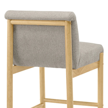 Elijah Wood Base Counter Stool (Set of 2)