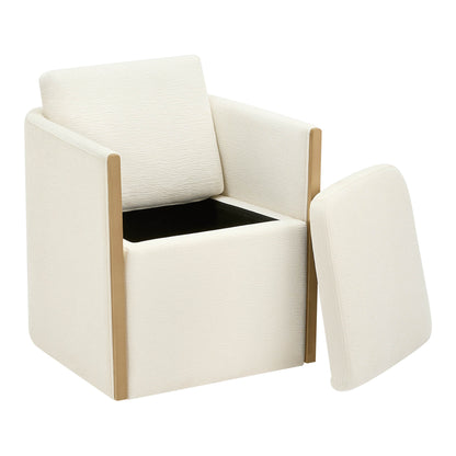 Elsa Rolling Dining Chair with Hidden Storage