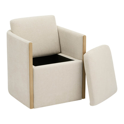 Elsa Rolling Dining Chair with Hidden Storage