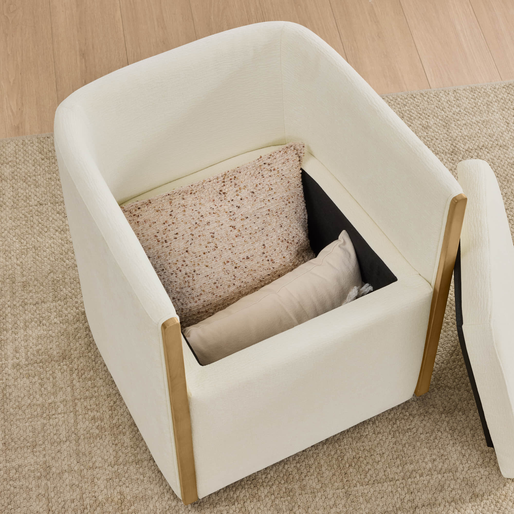Elsa Rolling Dining Chair with Hidden Storage