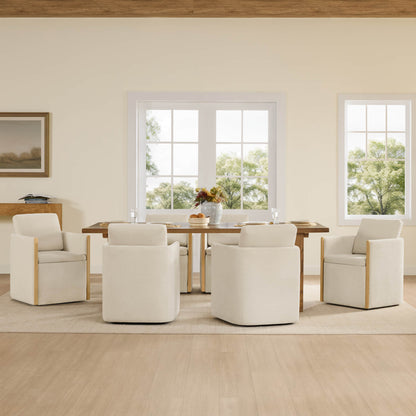 Elsa Rolling Dining Chair with Hidden Storage