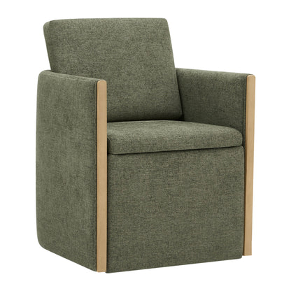 Elsa Rolling Dining Chair with Hidden Storage