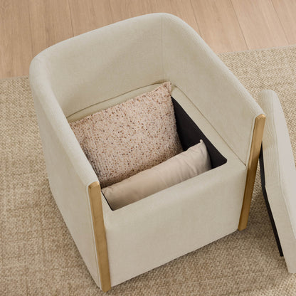 Elsa Rolling Dining Chair with Hidden Storage