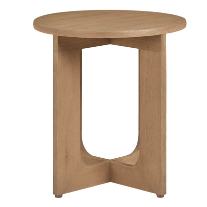 Emberly Modern Outdoor Eucalyptus Wood Swivel Bistro Set