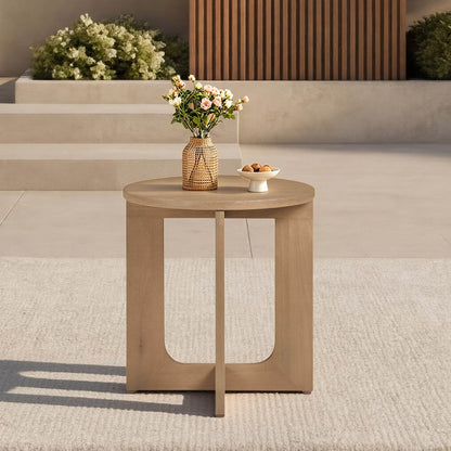 Emberly Modern Outdoor Eucalyptus Wood Swivel Bistro Set