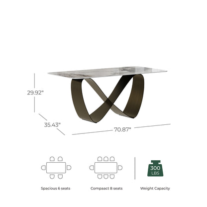 Evan Loop Sintered Stone Dining Table