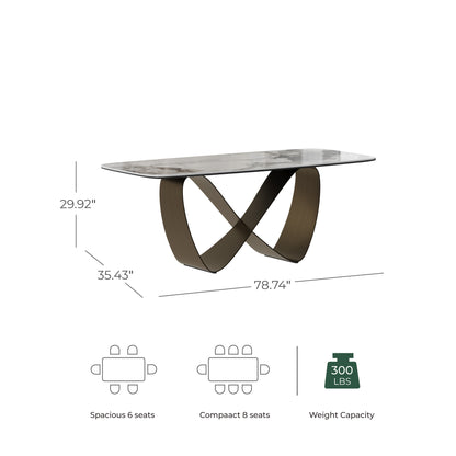 Evan Loop Sintered Stone Dining Table