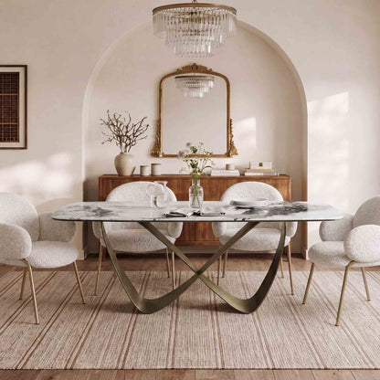 Evan Loop Sintered Stone Dining Table - CHITA Living