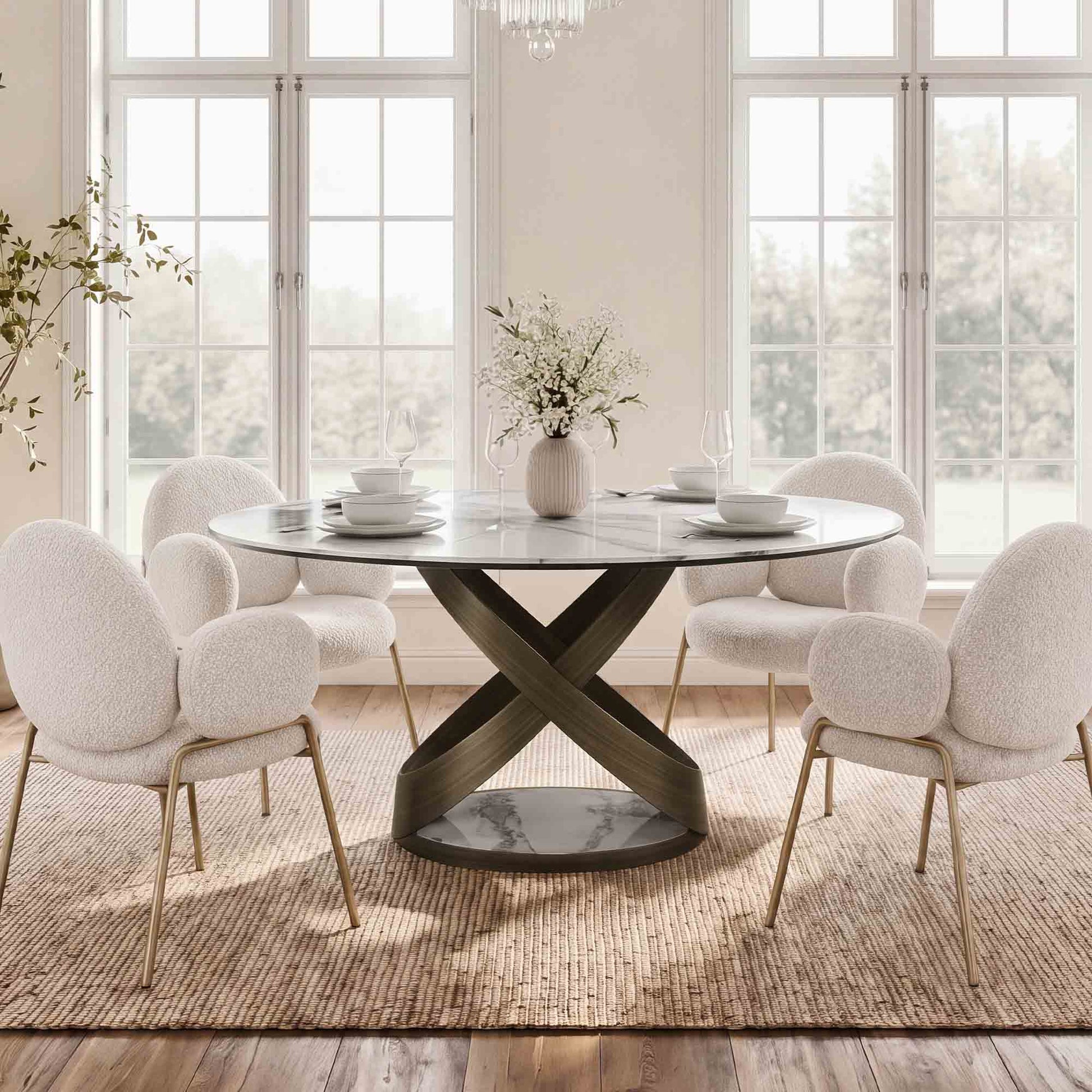 Evan Loop Sintered Stone Dining Table - CHITA Living
