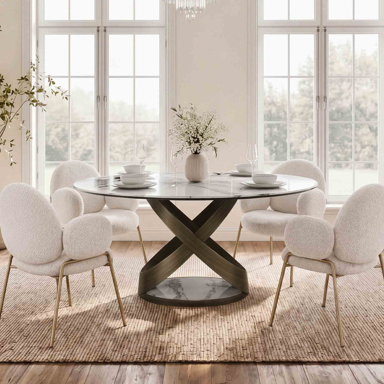Evan Loop Sintered Stone Dining Table - CHITA Living