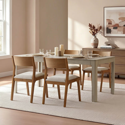 Everett Extendable Wood Dining Table, 70.9"-90.6"