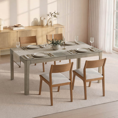 Everett Extendable Wood Dining Table, 70.9"-90.6"