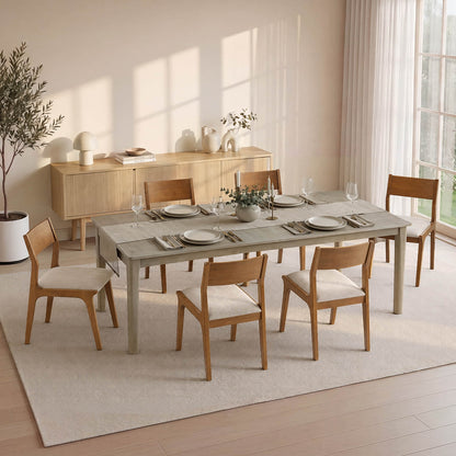Everett Extendable Wood Dining Table, 70.9"-90.6"