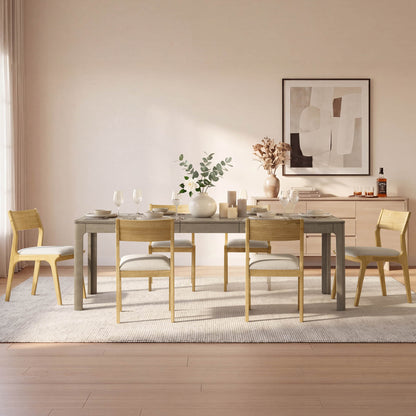 Everett Extendable Wood Dining Table, 70.9"-90.6"