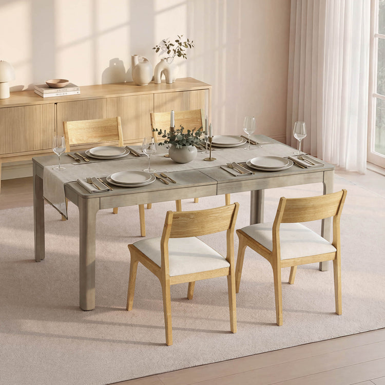 Everett Extendable Wood Dining Table, 70.9