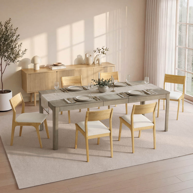 Everett Extendable Wood Dining Table, 70.9