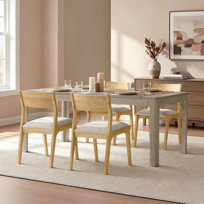 Everett Extendable Wood Dining Table, 70.9"-90.6"