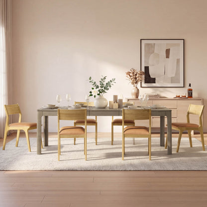 Everett Extendable Wood Dining Table, 70.9"-90.6"