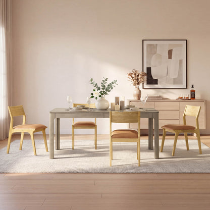Everett Extendable Wood Dining Table, 70.9"-90.6"