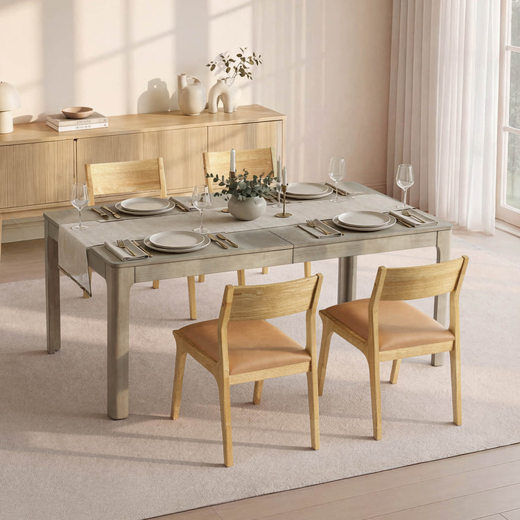 Everett Extendable Wood Dining Table, 70.9