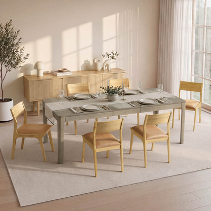 Everett Extendable Wood Dining Table, 70.9"-90.6"