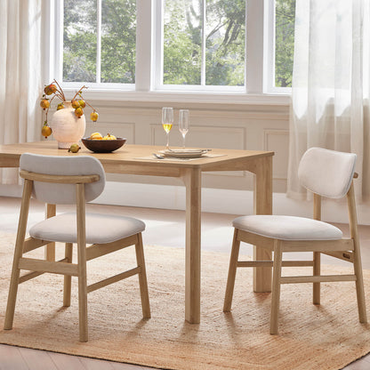 Everett Modern Rectangular Wood Dining Table