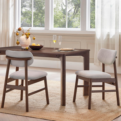 Everett Modern Rectangular Wood Dining Table