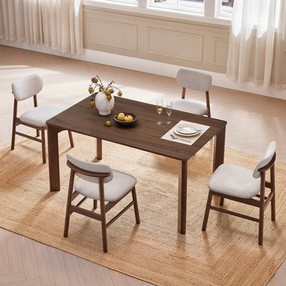 Everett Modern Rectangular Wood Dining Table