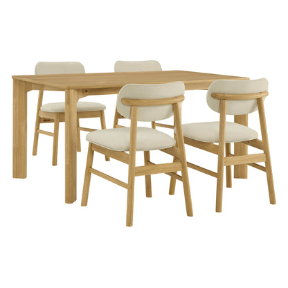 Everett Modern Rectangular Wood Dining Table