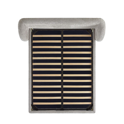 Evie Wingback Upholstered Storage Platform Bed