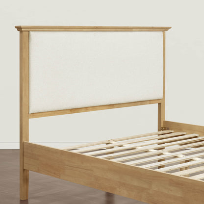 Ezra Mid-Century Boucle Platform Bed