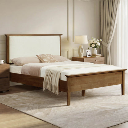 Ezra Mid-Century Boucle Platform Bed