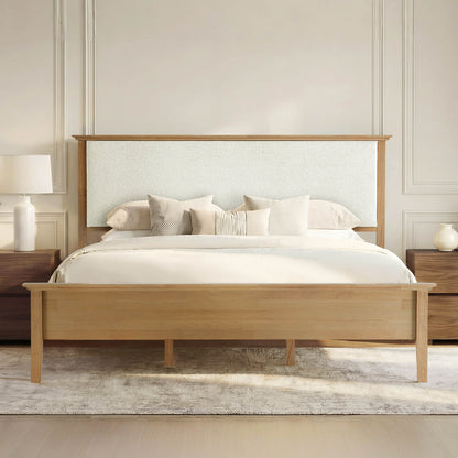 Ezra Mid-Century Boucle Platform Bed