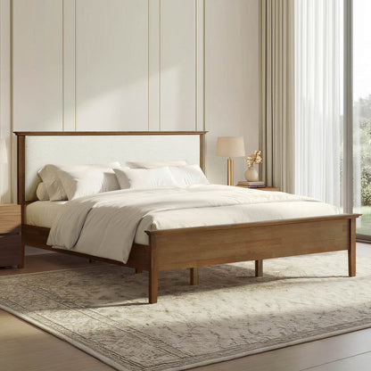 Ezra Mid-Century Boucle Platform Bed