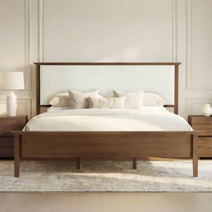 Ezra Mid-Century Boucle Platform Bed