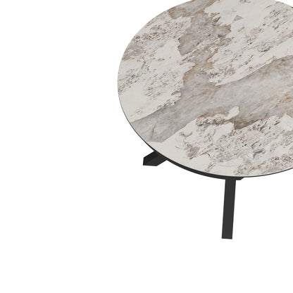 Finley Round Extendable Sintered Stone Dining Table,47"-62"