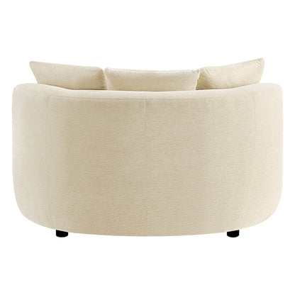 Gabriel Modern Curved Chaise Lounge Accent Chair