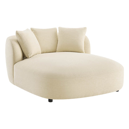 Gabriel Modern Curved Chaise Lounge Accent Chair