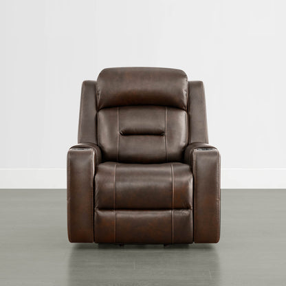 Garrison Genuine Leather Power Massage & Heat Recliner Lift Chair