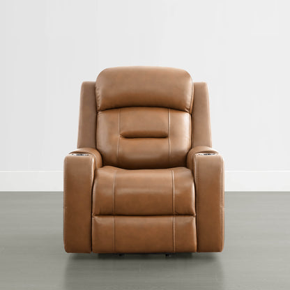 Garrison Genuine Leather Power Massage & Heat Recliner Lift Chair