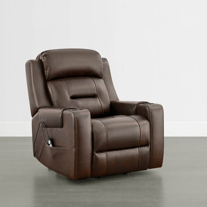 Garrison Genuine Leather Power Massage & Heat Recliner Lift Chair