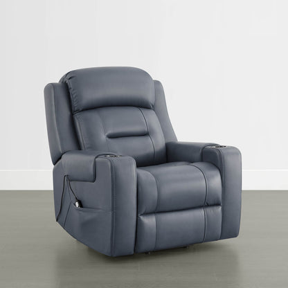 Garrison Genuine Leather Power Massage & Heat Recliner Lift Chair