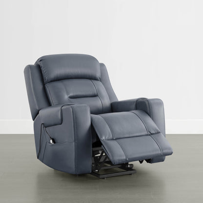 Garrison Genuine Leather Power Massage & Heat Recliner Lift Chair