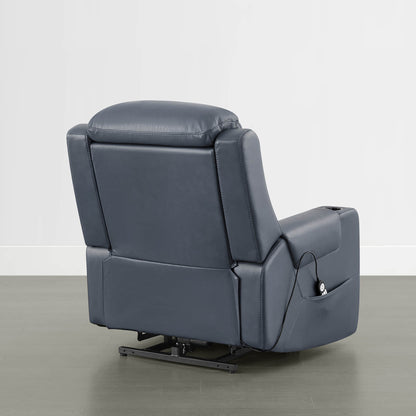 Garrison Genuine Leather Power Massage & Heat Recliner Lift Chair