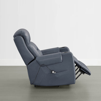 Garrison Genuine Leather Power Massage & Heat Recliner Lift Chair