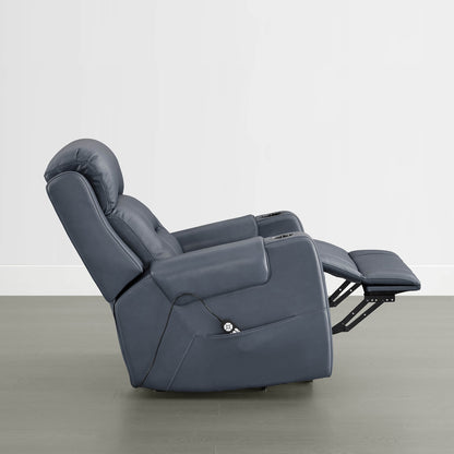 Garrison Genuine Leather Power Massage & Heat Recliner Lift Chair