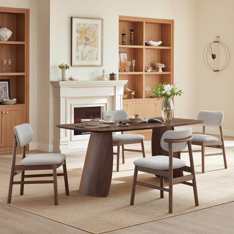 Glacia Modern Wood Dining Table