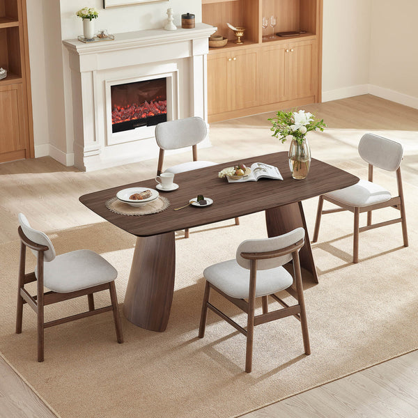 Glacia Modern Wood Dining Table for 4